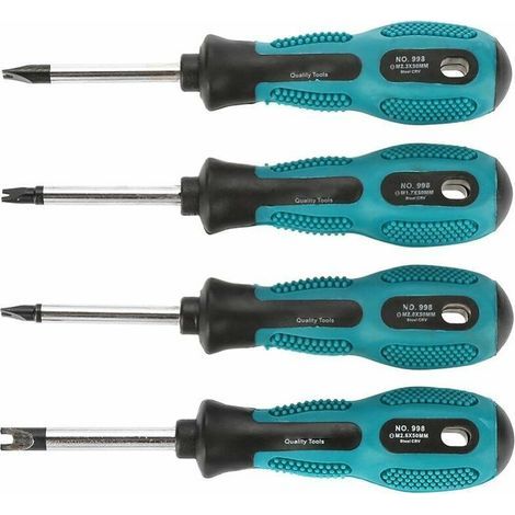Tournevis U-Fourche - Acier Chrome-Vanadium - Magnétique - Pour Filtres À Air Et Panneaux De Brassage - 4 Pièces (1/5)