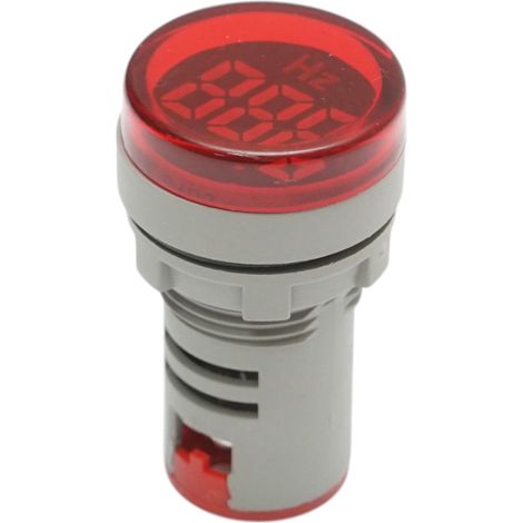 Indicatore di frequenza digitale amperometro LED rosso 0-99Hz Ø 22mm Breckner Germany (1/4)