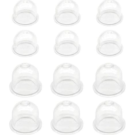 Pompe d'amorçage blanche, 6 pièces x 19 mm / 6 pièces x 22 mm, carburateur, godet d'huile, bouchon d'amorçage, pompe à carburant pour débroussailleuse, tondeuse à gazon, tronçonneuse à essence (1/5)
