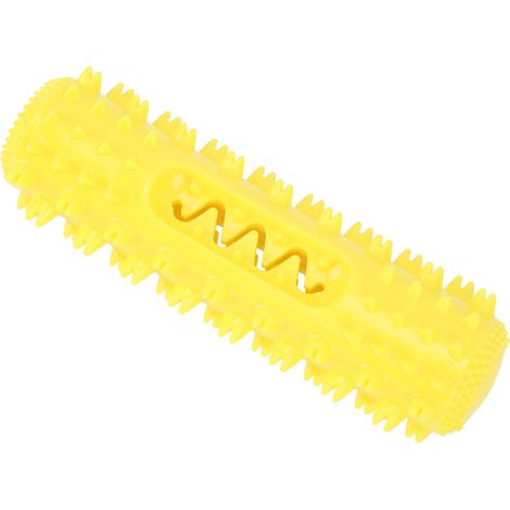 Bâtonnet nettoyant pour dents de chien Vocial, jouet à mâcher et à mordiller pour chien, jaune (1/5)
