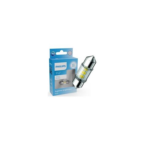 Ampoule C3W LED Ultinon Pro7000 Blanc Chaud 12V - Philips 11860WU70X1 - LED Navette 30mm (1/5)
