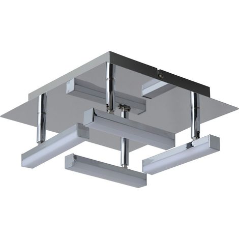Naeve TURIN Plafonnier semi-encastré à LED intégré à intensité variable, chrome 3 000 K (1/5)