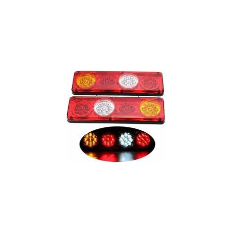 Feux arrière de remorque LED étanches 24V – Lot de 2 – IP65 résistant aux chocs – Installation facile – Longue durée de vie  36pcs