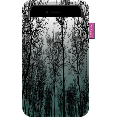 Funda XXL para smartphone, estampado Forest Mood - Antracita, fieltro ecológico, lavable a 40 °C - Protección para teléfono, iPhone 12 Pro Max, Samsung Galaxy S21 Ultra, Huawei Mate 40 Pro, Bertoni (1/5)