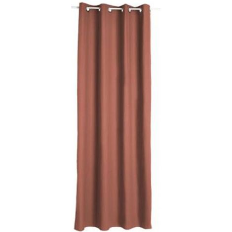 Rideau à Oeillets "Panama II" 140x260cm Terracotta