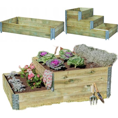 Potager surélevé en bois 46x80x20 (1/5)