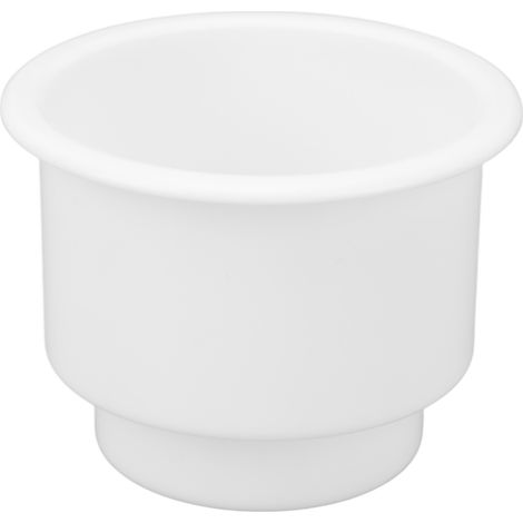 Porte-gobelet à Surface Lisse, Trou de Vidange Professionnel à Large Usage, Facile à Nettoyer, Porte-Boissons encastré pour Bateau de Camping-Car (White). (1/5)