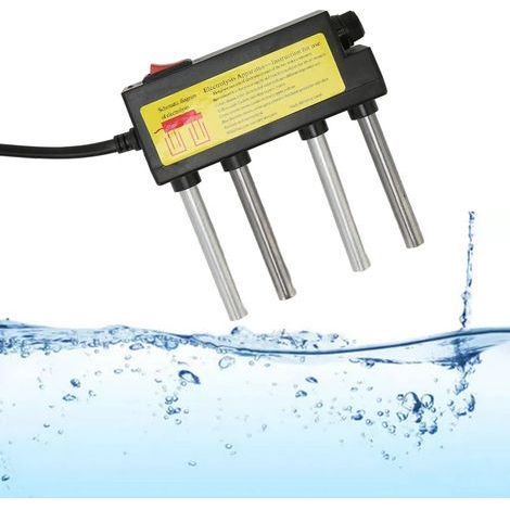 Analyseur rapide de la qualité de l'eau par électrolyse, analyseur d'électrolyse de l'eau avec 4 tiges métalliques de test, électrolyseur d'eau numérique portable. (1/4)