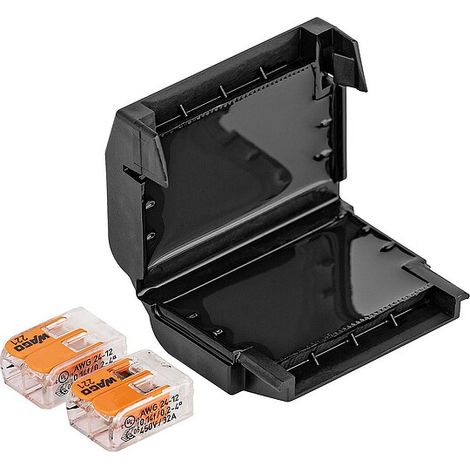Gel Verbindungsmuffe, Easy-Protect 222, 2x Wago 221-412 - 4 x 0,2-4 mm²