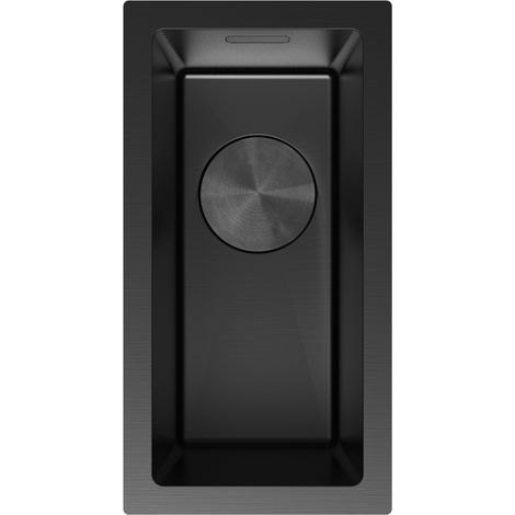 Mexen Trixo Edelstahl Spülbecken 1-Becken 230 x 440 mm, schwarz - 6411221000-70 (1/5)