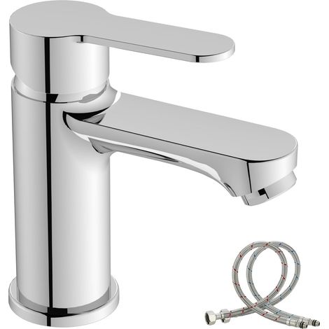 Mitigeur Lavabo Salle de Bain,Robinet Monocommande Chromé 78mm (1/5)