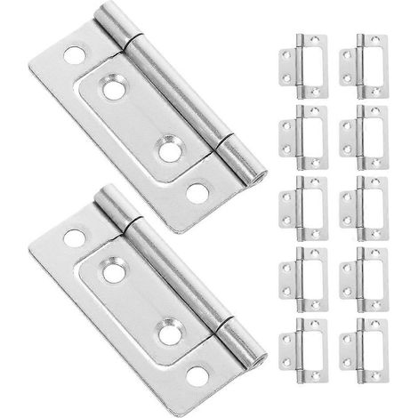 Bisagras de acero inoxidable para puertas de armario, funcionamiento silencioso, paquete de 12 unidades (1/5)
