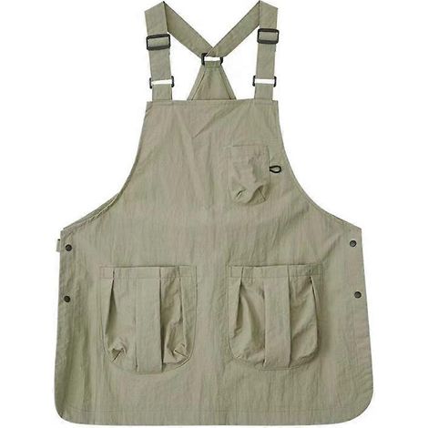 Tenue de travail de coiffeur avec peinture, vêtements de travail ajustables pour la restauration, les salons de thé et les cafés, tablier de cuisine, vert (1/5)