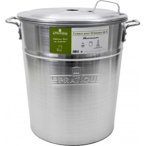 Pratico Modello sterilizzatore in alluminio 40 litri 12 barattoli