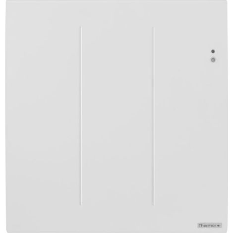 Thermor – Radiateur à inertie 479311 500W mural – Façade chauffante en aluminium – Technologie connectée Cozytouch – Dimensions 478x379x129mm