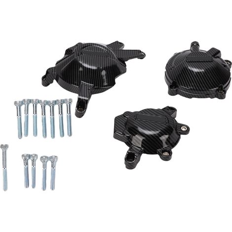 Ensemble de 3 couvercles de moteur de moto, protection anti-collision en fibre de verre et nylon de remplacement pour CBR650R 2021-2024, impression par transfert d'eau (1/5)