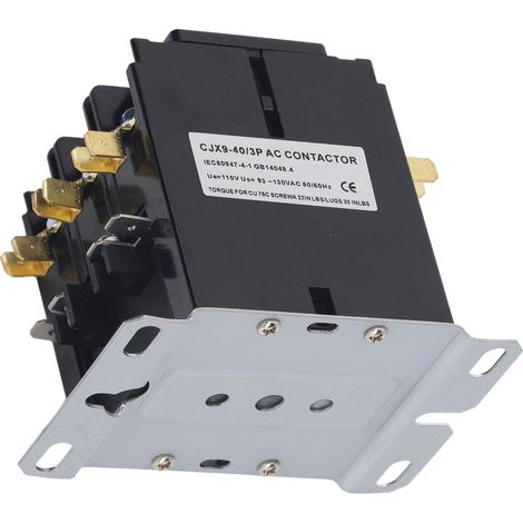 Contacteur de climatisation/chauffage/ventilation 40 A triphasé pour commande de puissance 110 V (1/5)