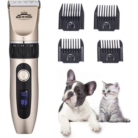 Tosatrice per cani - Tosatrice elettrica per animali domestici, tagliacapelli per cani, taglio di pelo per gatti, kit per la toelettatura (1/5)