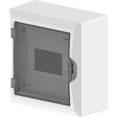 Cuadro de distribución de superficie 1x6 módulos, resistente al humo, IP40, en línea