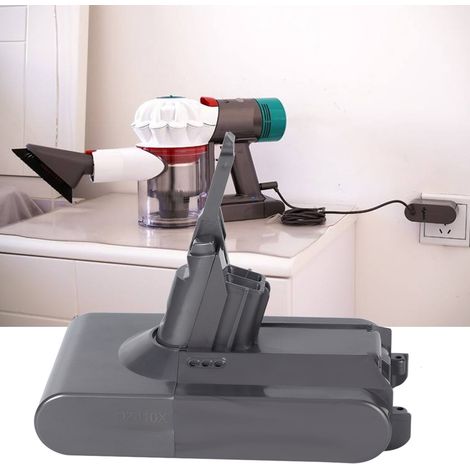 Batterie de rechange au lithium 21,6 V pour aspirateur sans fil, noire, compatible avec les modèles V7 et V8. (1/5)