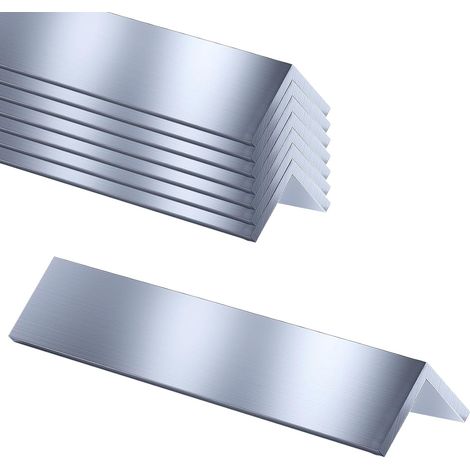 8 pièces Cornière en aluminium 25x25x3mm Longueur: 300mm Angle en Aluminium Profilé en L pour les projets de bricolage (1/5)