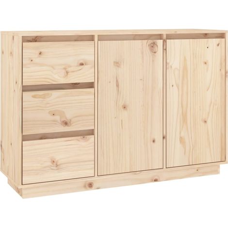 GBLY Sideboard 111x34x75 cm Massivholz Kiefer (1/5)