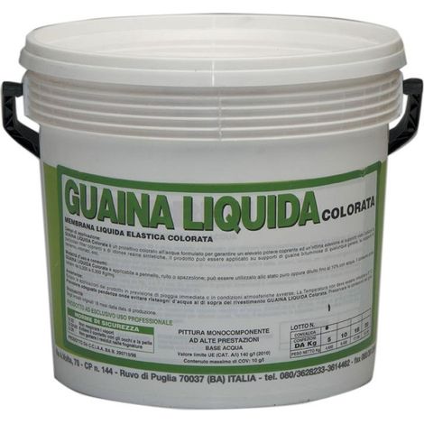 Guaina liquida resinosa colore rosso kg.5 - Salone (1/3)
