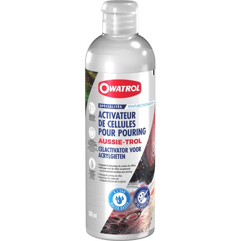 Owatrol – Activateur de cellules pour peinture acrylique – Additif pour pouring – 0.5 litre – Optimise la formation de cellules et dégradés