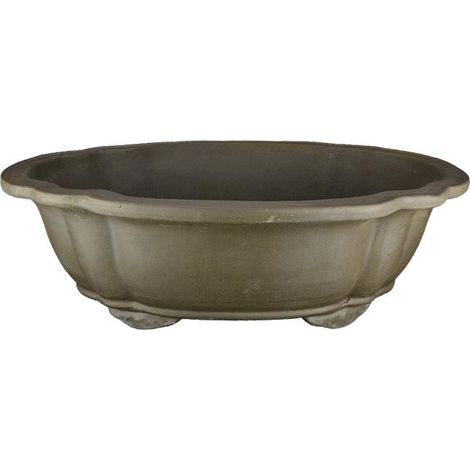 Vaso per bonsai ovale (forma mokko) in gres 65x47x18 cm - 2912a