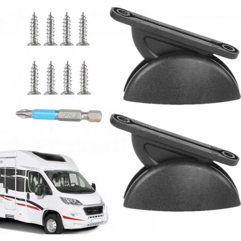 Lot de 2 loquets de retenue et support, Support de loquet de porte semi-circulaire, modification de loquet de retenue semi-circulaire (1/5)