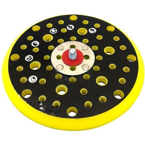 Plateau Ponceuse 150 mm, Base de Meulage avec 52 Trous pour Mirka CEROS/DEROS - Plateau de Ponçage à Filetage 5/16 pour Polissage Professionnel