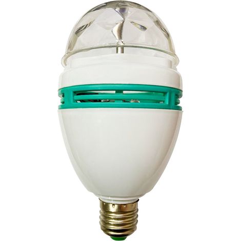 LED-Discolampe E27, 3 W (entspricht 20 W), 360° drehbar, RGB, 25.000 h, SevenOn Premium