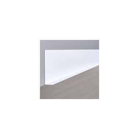 Plinthe murale flexible blanche PVC 60x20mm, autocollante, pliable, bande décorative sol 3m