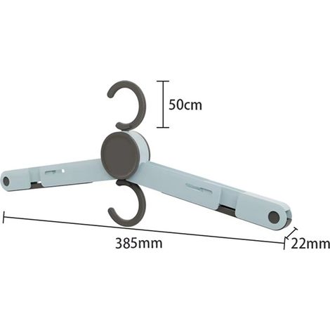 2er-Set. Farbe: Gelb. Material: Kunststoff. Faltbarer Reisekleiderbügel. Tragbarer, multifunktionaler Kleiderbügel mit Clip.