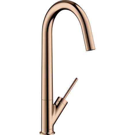 hansgrohe AXOR Starck Monomando de cocina 300 con caño giratorio,