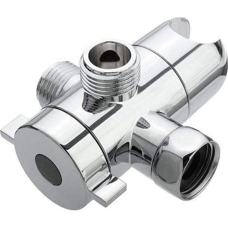 Adaptateur en T à trois voies de 1/2 pouce, support de bras de montage pour inverseur de douche, outils de salle de bain à domicile