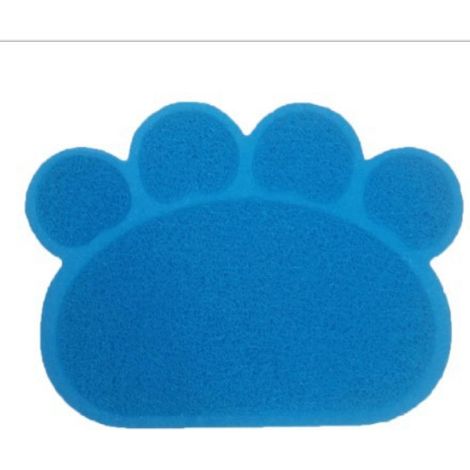 litière pour chat tapis chat napperon chat tapis de sol litière pour chat tapis chat tapis de toilette litière pour chat tapis bleu (1/2)