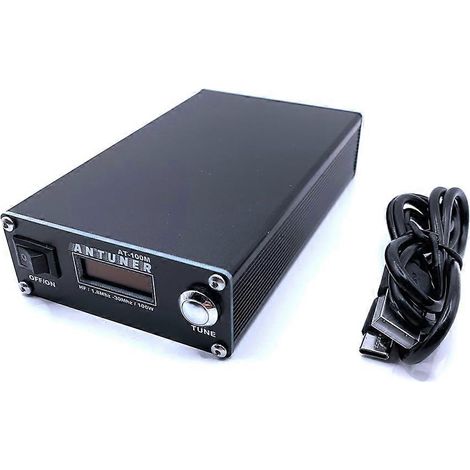 ATU-100 ATU-100M 100W Universal-QRP-Antenne 1,8 MHz–30 MHz, 2-in-1 automatischer Tuner + SWR-Meter für USDX G1M FT-818 817 Kurzwellenradio (1/5)