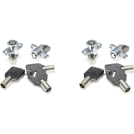 Lot de 4 Hard Saddlebag verrou 3 Clés ensemble pour Harley Touring Electra Glide Road King (1/5)