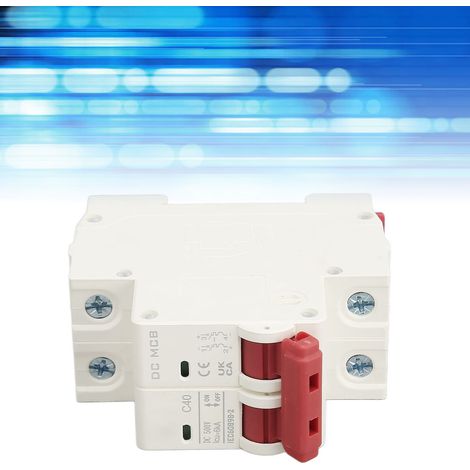 Le nouveau disjoncteur DZ47s-63Z C40 2P CC est un disjoncteur miniature 500 V 40 A destiné aux systèmes photovoltaïques. Il se monte sur rail DIN et possède un pouvoir de coupure basse tension de 6 00 (1/5)