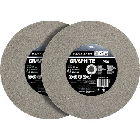 Dischi da molatura Graphite 57t128 200 mm 20 mm confezione 2