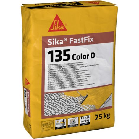 Mortero para juntas de adoquines SIKA FastFix-135 Color D - Gris - 25kg (1/5)