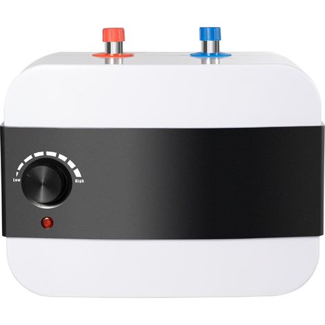 Virellio – Chauffe-eau électrique sous évier – 6L, 1500 W, 220 V, IPX4 –Température réglable 30-65 °C – Pour cuisine et petite salle de bain [Classe énergétique B] (1/5)
