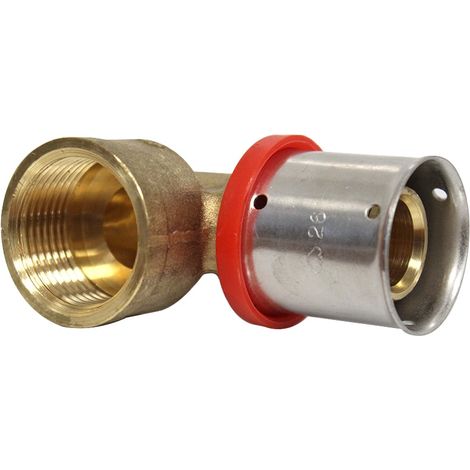 Raccord multicouche à sertir coude femelle (20/27) 3/4" - Ø26x3,0 - MULTIPEX (1/4)