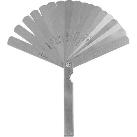 Jauge d'épaisseur en acier inoxydable de haute précision, outil de mesure d'écart de 0,05 à 1 mm, pour les ingénieurs et les machines. (1/5)