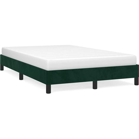 Maison Exclusive - Giroletto senza Materasso Verde Scuro 120x200 cm in Velluto (1/5)