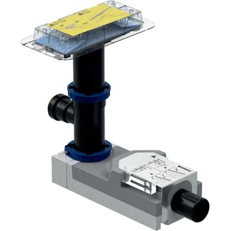 Geberit CleanLine - Kit per il montaggio grezzo di canaline doccia, con ingresso acqua, per pavimenti di spessore da 180 mm, scarico 50 mm 154.159.00.1