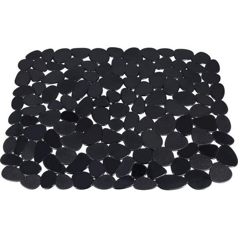 Tapis d'évier - Tapis d'égouttage - Rectangulaire - Tapis d'évier - Tapis d'évier - Protège-évier - 3040cm - Zwart - PVC (1/5)