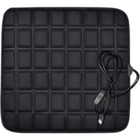 Coussin chauffant pour voiture, idéal pour l'hiver. Siège chauffant électrique avec port USB pour la maison. (1/5)
