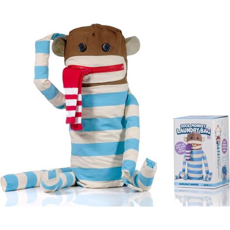 Suck UK Monkey Laundry Bag Sacca per Biancheria, Tessuto, Multicolore